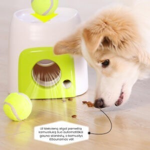 Interaktívny odpaľovač loptičiek na výcvik psov Užsisakykite Trendai.lt 14