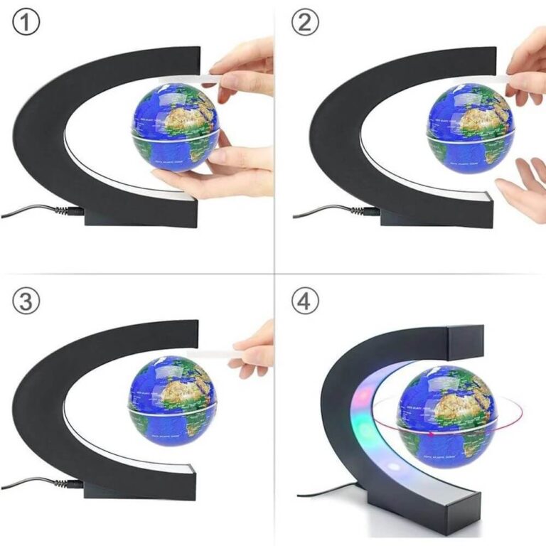Magnetická levitujúca zemeguľa s LED svetlom Užsisakykite Trendai.lt 6