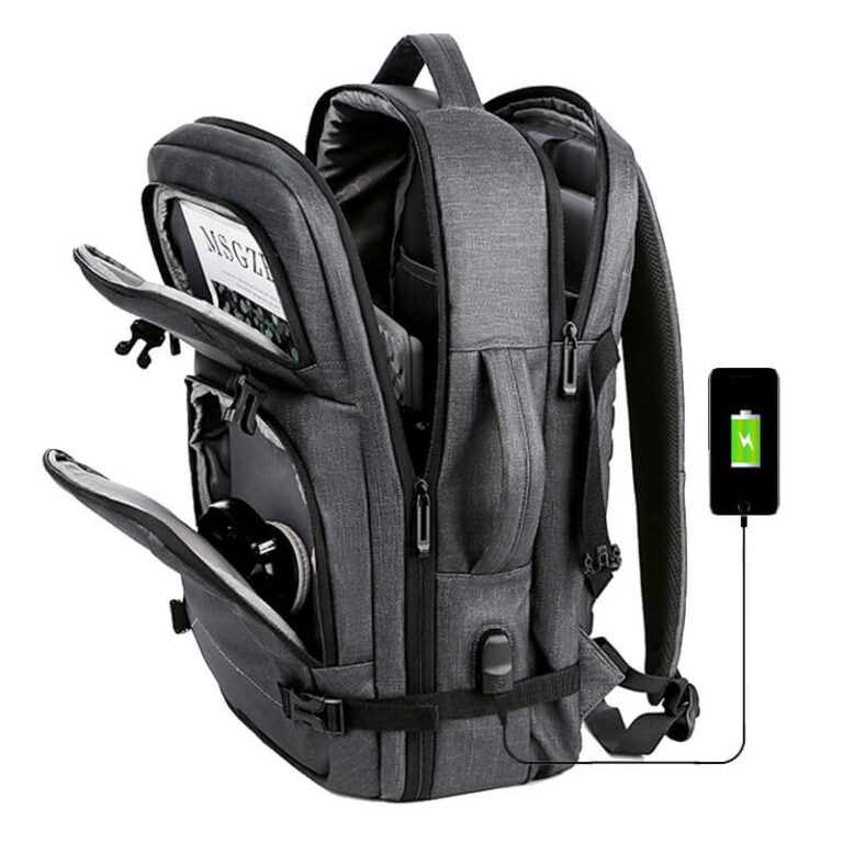Multifunkčný vodeodolný batoh s USB pripojením Užsisakykite Trendai.lt 4