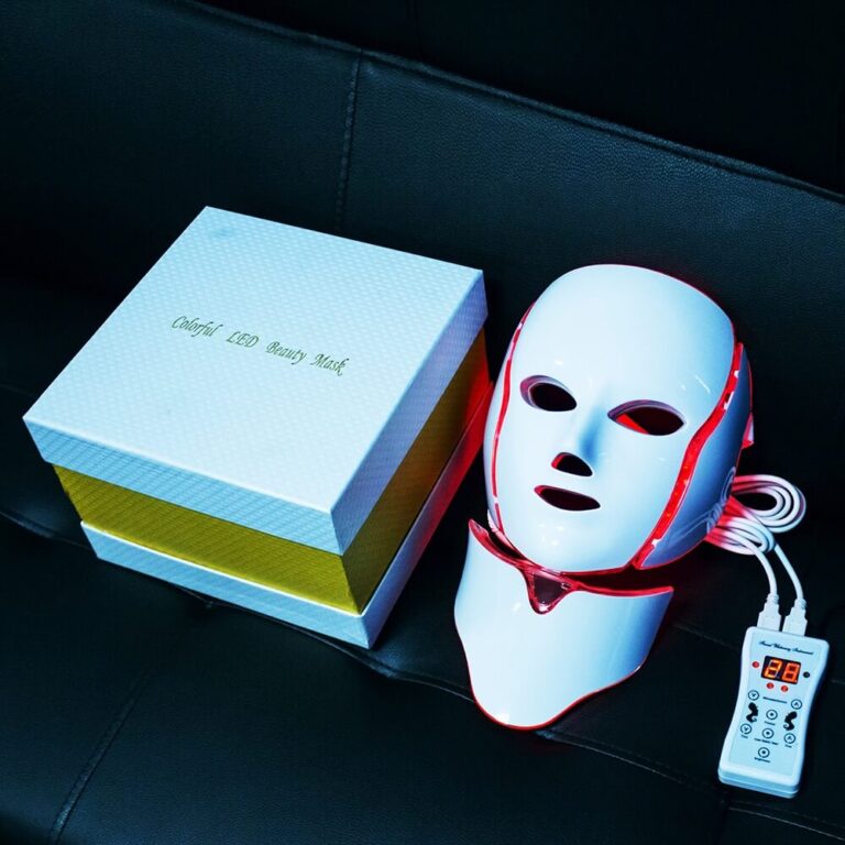 LED maska ​​na tvár a krk s fotonickou svetelnou terapiou Užsisakykite Trendai.lt 12