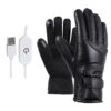 Elektrické vyhrievané kožené rukavice Užsisakykite Trendai.lt 43