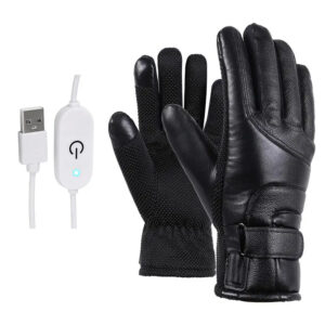 Elektrické vyhrievané kožené rukavice Užsisakykite Trendai.lt 23