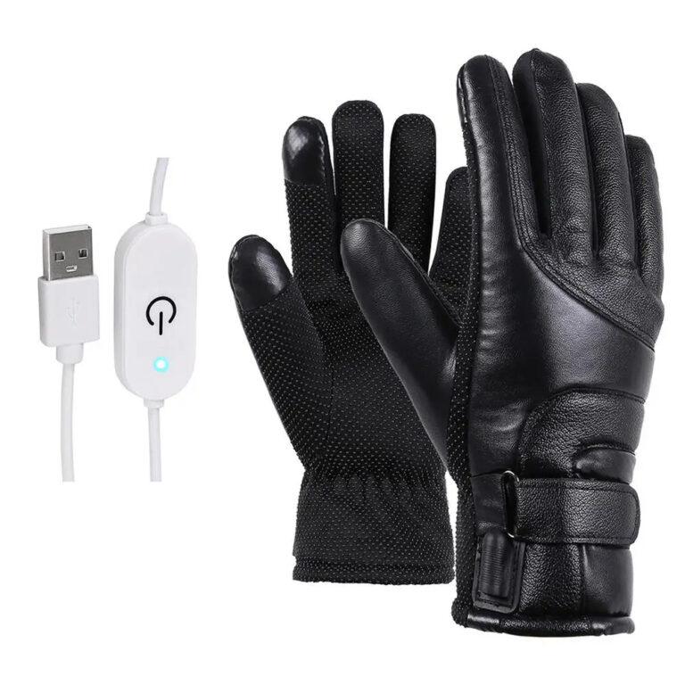 Elektrické vyhrievané kožené rukavice Užsisakykite Trendai.lt 13
