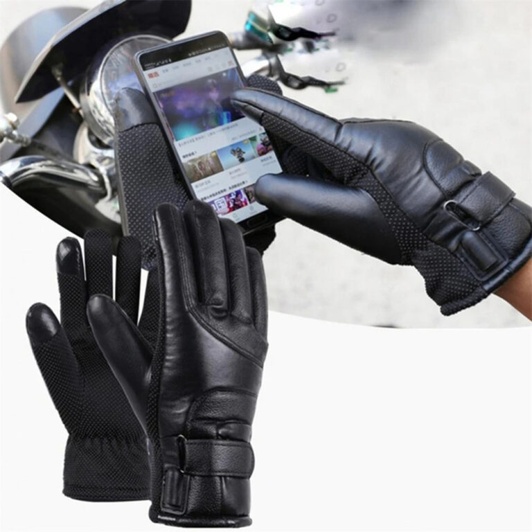 Elektrické vyhrievané kožené rukavice Užsisakykite Trendai.lt 7