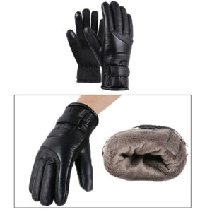 Elektrické vyhrievané kožené rukavice Užsisakykite Trendai.lt 22
