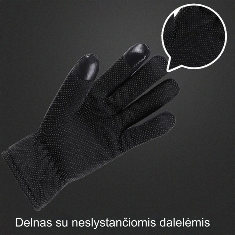 Elektrické vyhrievané kožené rukavice Užsisakykite Trendai.lt 10