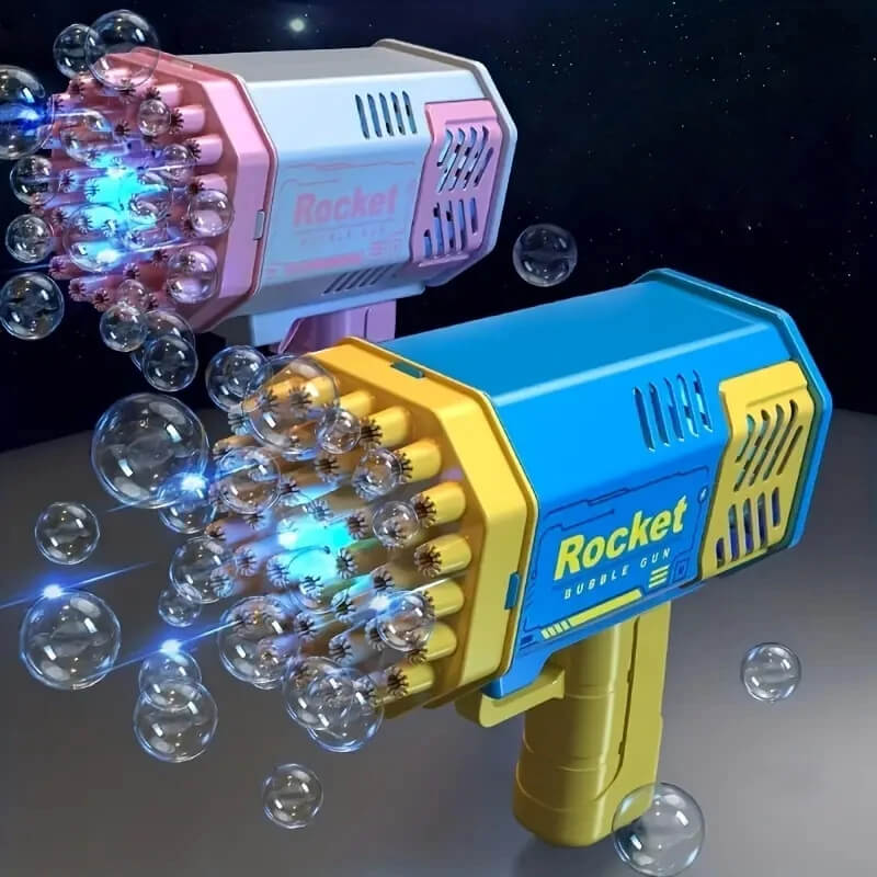 Elektrická automatická bublinková pištoľ, Bubble Machine pre deti Bazooka Rocket Užsisakykite Trendai.lt