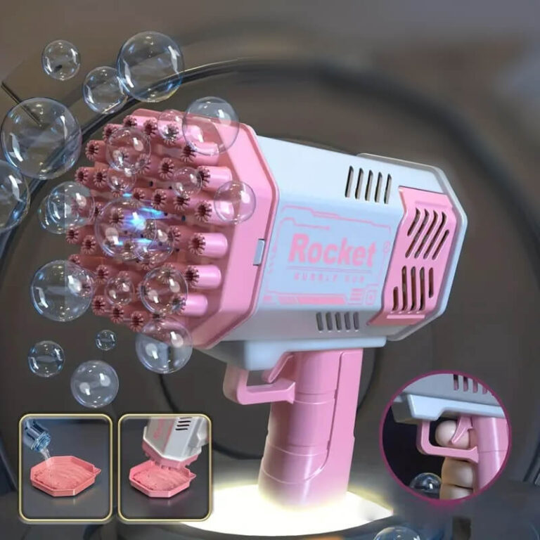 Elektrická automatická bublinková pištoľ, Bubble Machine pre deti Bazooka Rocket Užsisakykite Trendai.lt 6