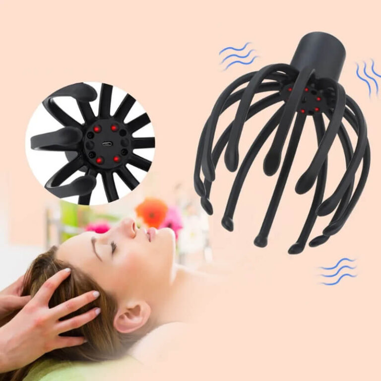 Elektrická nabíjateľná chobotnica na masáž hlavy Užsisakykite Trendai.lt 9