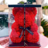 Medvedík z ruží s darčekovou krabičkou 40 cm Užsisakykite Trendai.lt 37