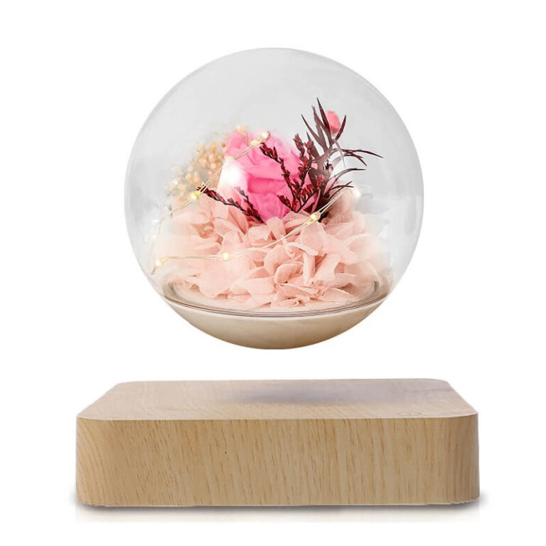 Magnetická levitujúca dekorácia – Lietajúca guľa s kvetom Užsisakykite Trendai.lt 12