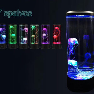 Prenosná nočná LED stolná lampa s imitáciou medúzy Užsisakykite Trendai.lt 15