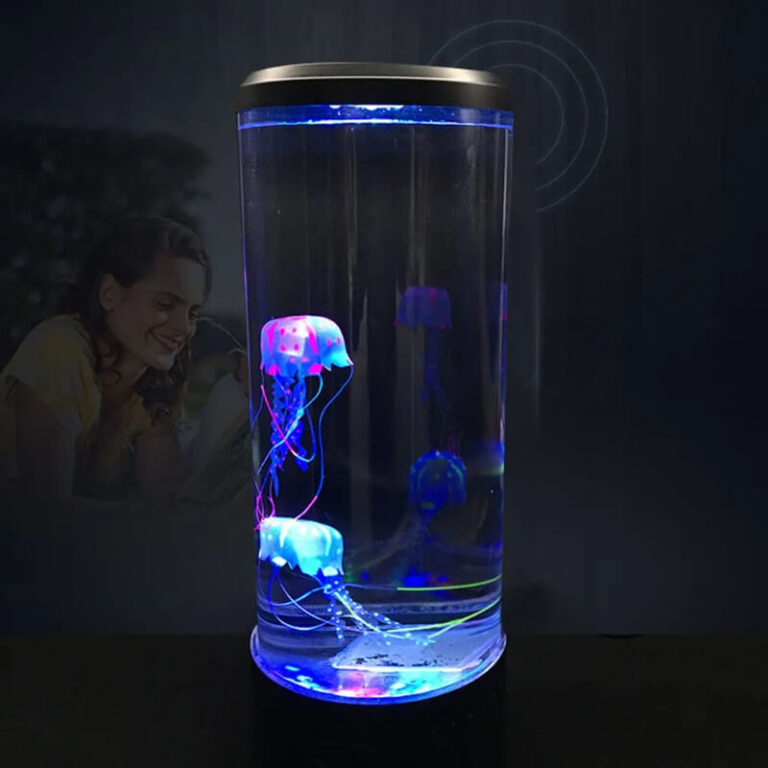 Prenosná nočná LED stolná lampa s imitáciou medúzy Užsisakykite Trendai.lt 6