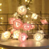 Romantická osvetlená girlanda žiaroviek v tvare prsteňov ruží Užsisakykite Trendai.lt 38