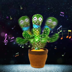 Tancujúci kaktus pre deti, plyšová hračka, ktorá spieva a opakuje slová Užsisakykite Trendai.lt 8