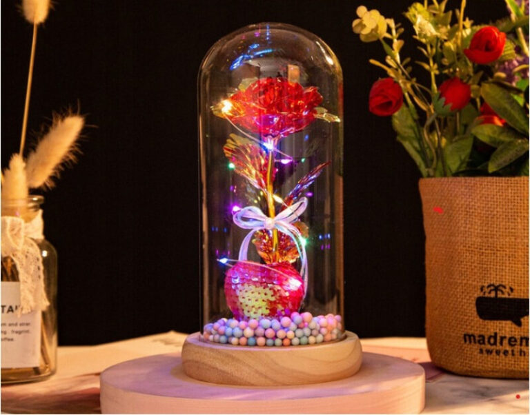 Dekoratívna lampa Svetelná ruža v skle Užsisakykite Trendai.lt 17