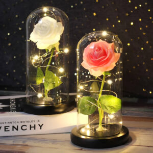Dekoratívna lampa Svetelná ruža v skle Užsisakykite Trendai.lt 21
