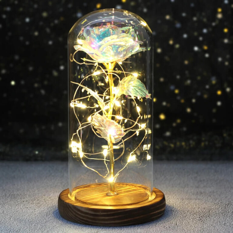 Dekoratívna lampa Svetelná ruža v skle Užsisakykite Trendai.lt 13