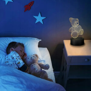 Nočná lampa s 3D efektom medveďa a diaľkovým ovládaním Užsisakykite Trendai.lt 17