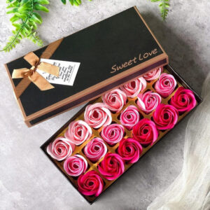 Voňavé mydlové ruže v luxusnej krabičke 18 ks. Užsisakykite Trendai.lt 9