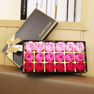 Voňavé mydlové ruže v luxusnej krabičke 18 ks. Užsisakykite Trendai.lt 13